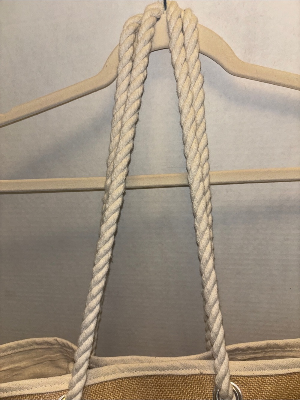TELL YOUR DOG I SAY HELLO…DOG BRAND..BEACH TOTE..ANYTHING TOTE..JUTE AND COTTON. - Picture 8 of 16